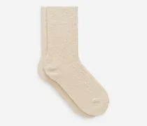 Grobe Stricksocken -Beige