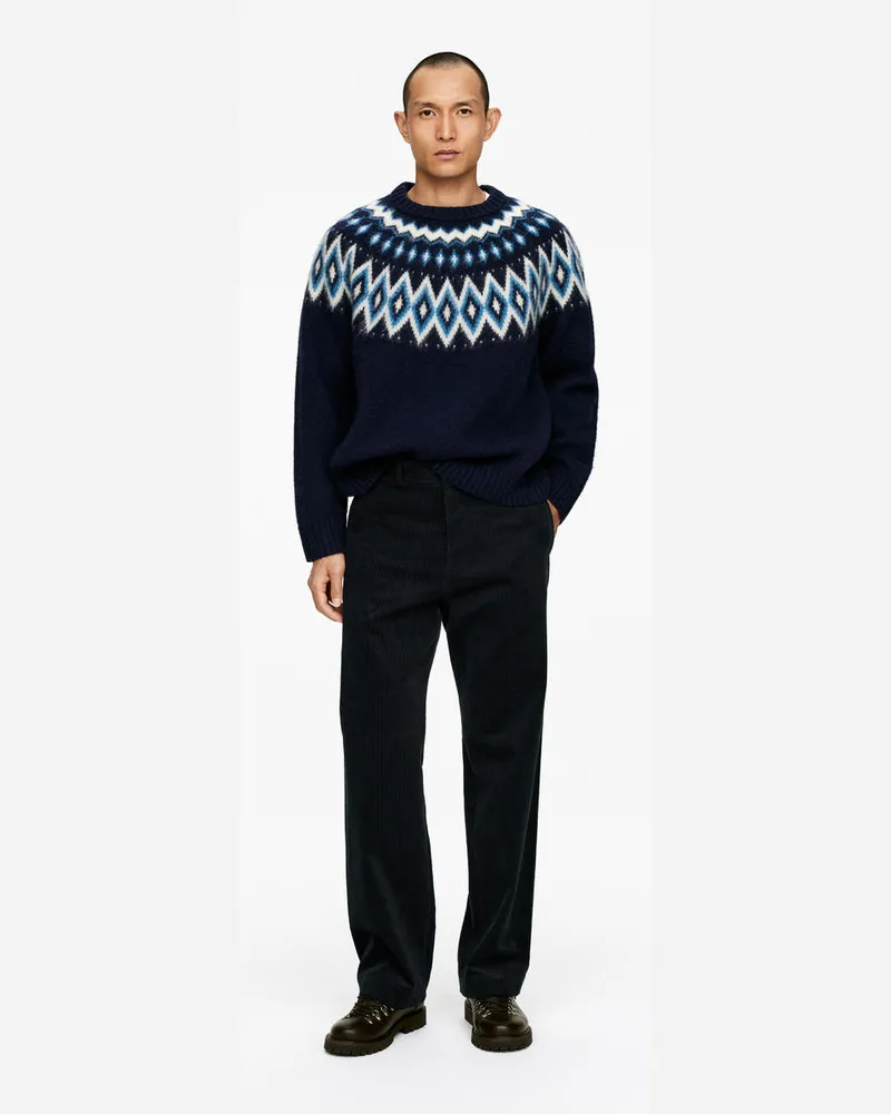 Arket Lockere Cordhose -Grau Grau