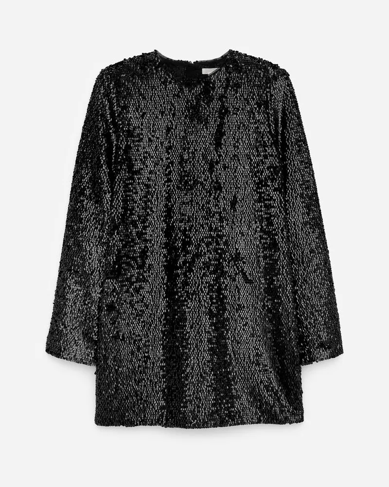 Arket Paillettenkleid -Schwarz Schwarz