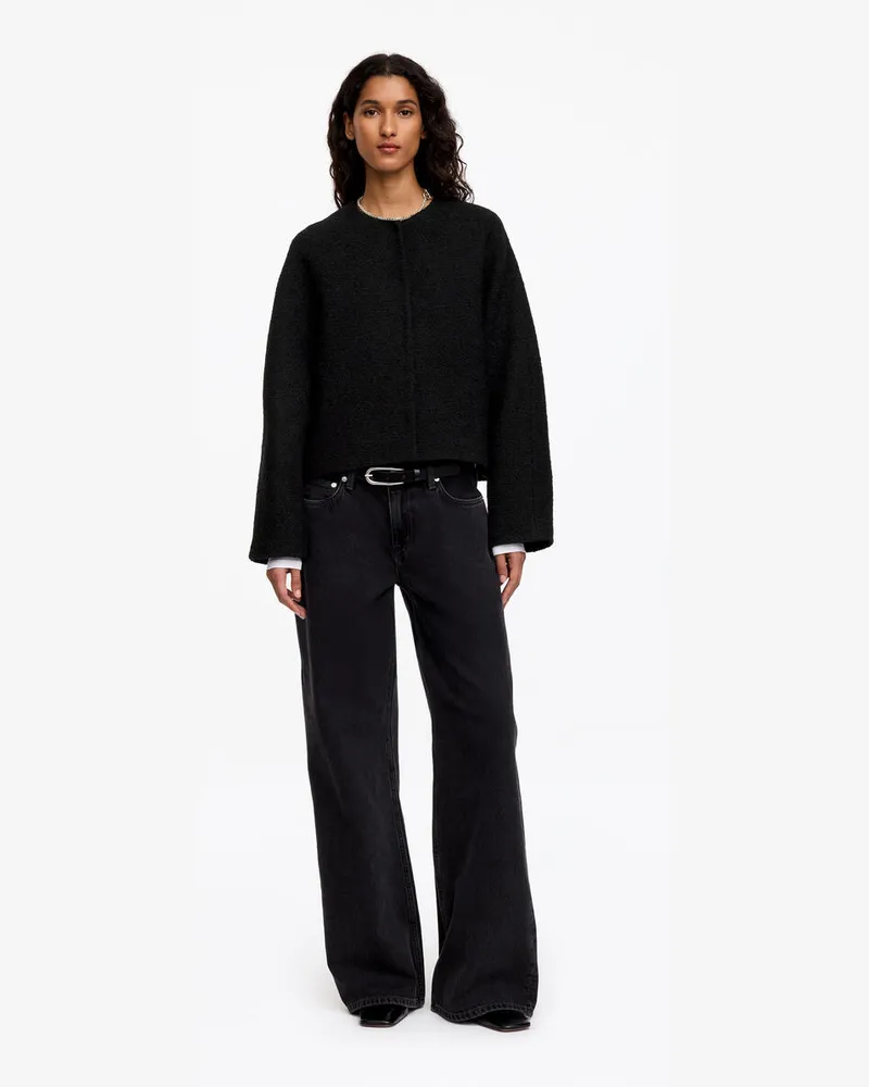 Arket Jacke Mit Raglanärmeln -Schwarz Schwarz