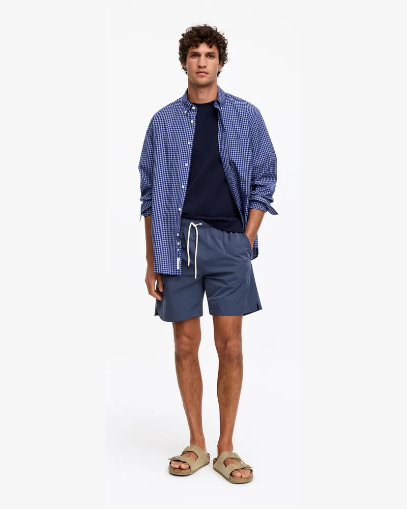 Arket Sportliche Badeshorts -Blau Blau