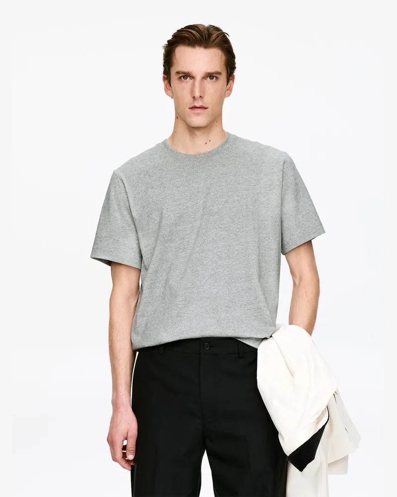 Arket Lockeres T-Shirt 220 GSM -Grau Grau