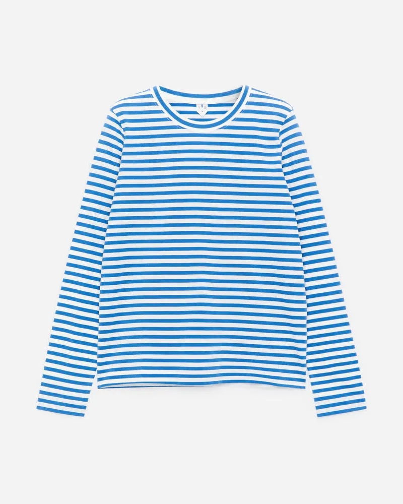 Arket IRIS Charakteristisches Langarm-T-Shirt -Blau Blau