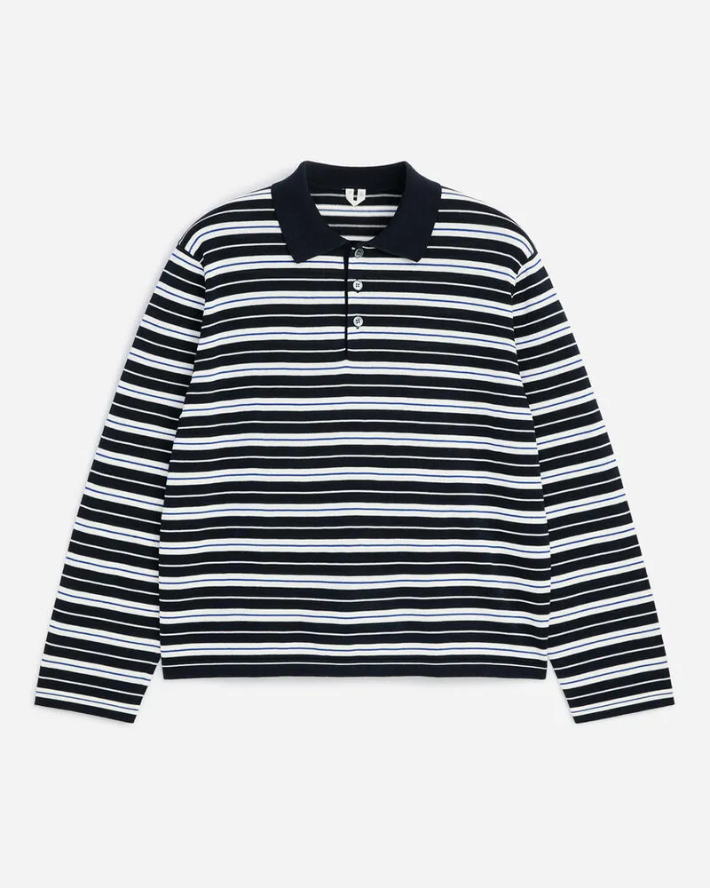 Arket Poloshirt Aus Baumwolle -Blau Blau