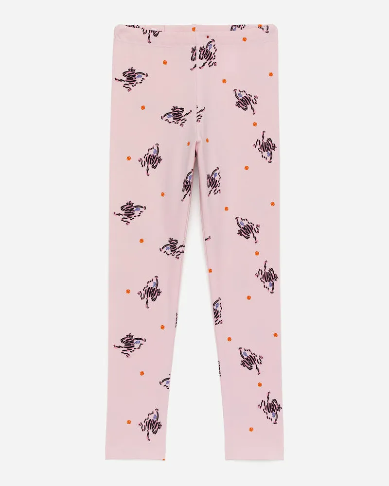 Arket Bedruckte Jersey-Leggings - Rosa|Mehrfarbig Rosa