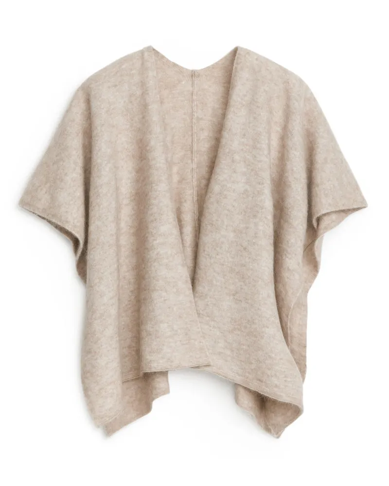 Arket Schal Aus Merino- Und Alpakawolle - Beige|Bronze Beige