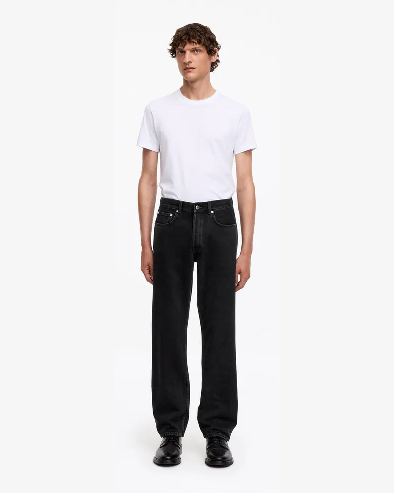Arket OCEAN Loose Straight Jeans -Schwarz Schwarz