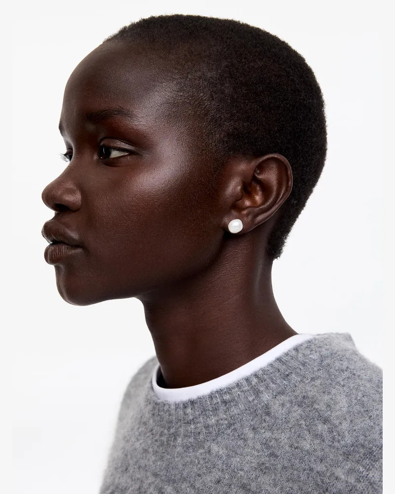 Arket Perlenohrstecker -Goldfarben Goldfarben