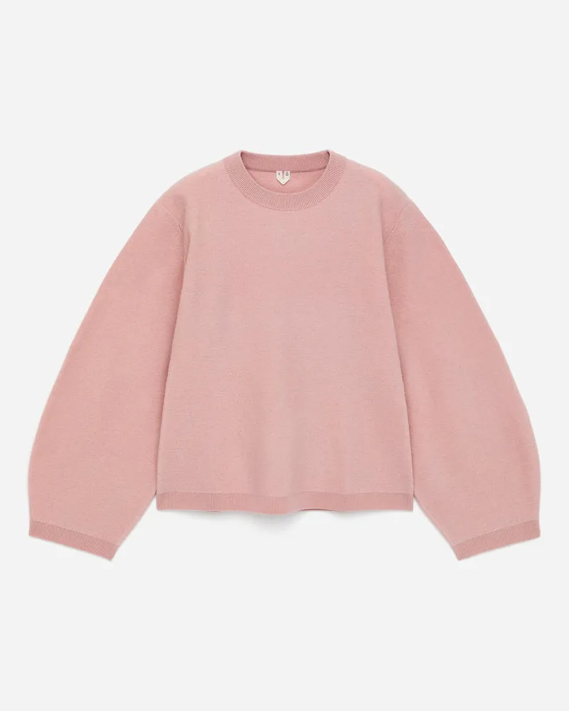 Arket Pullover Aus Wollwalk -Orange Orange