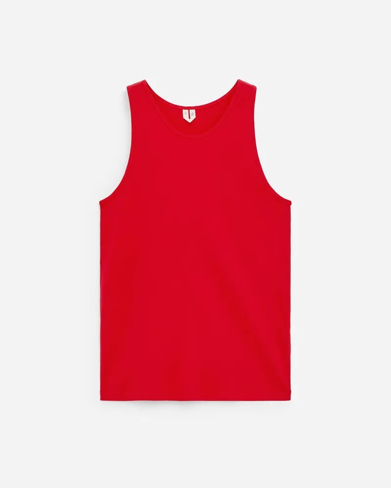 Arket Geripptes Tanktop -Rot Rot