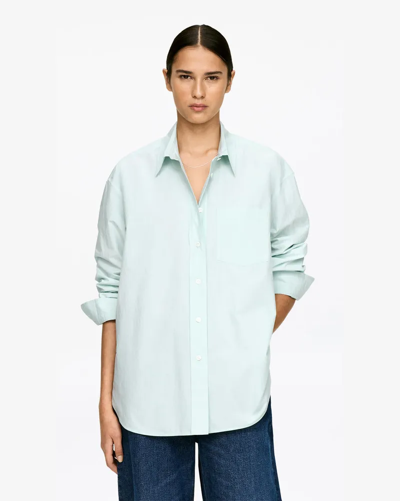 Arket Baumwollhemd -Türkis Türkis