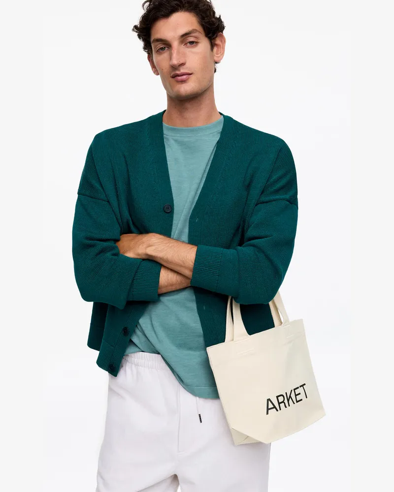 Arket ARKET Mini-Tragetasche Aus Canvas -Weiß Weiß