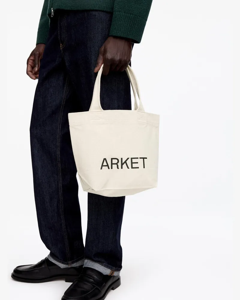 Arket ARKET Mini-Tragetasche Aus Canvas -Weiß Weiß