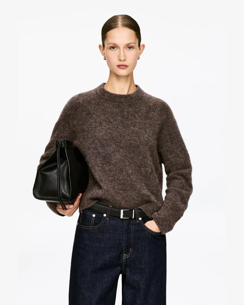 Arket Pullover Aus Alpakawolle Und Wolle -Braun Braun