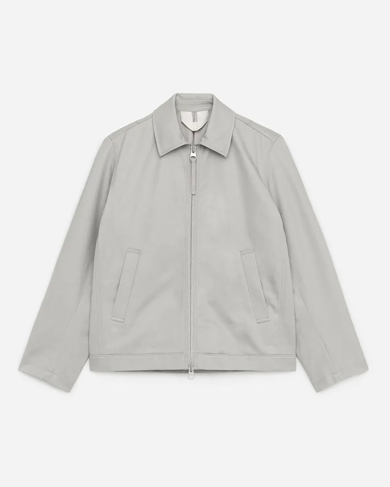 Arket Harrington-Jacke Aus Baumwolle - Beige Grau