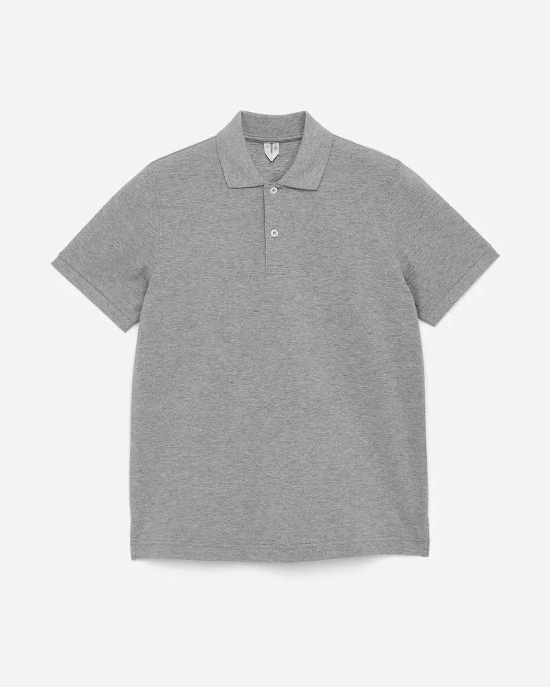 Arket Pikee-Poloshirt -Grau Grau