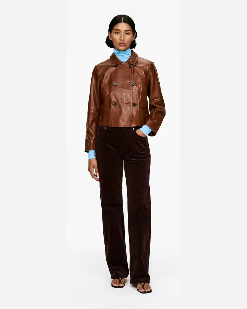 Arket CORAL Wide Cordhose -Rot Rot