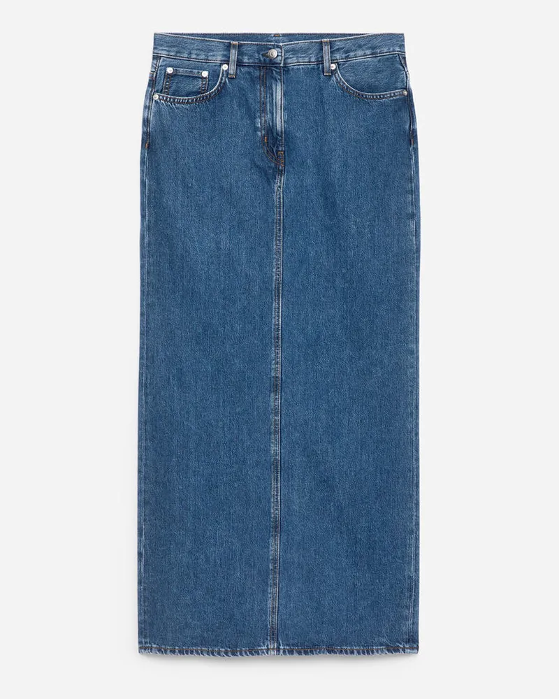 Arket Maxi-Jeansrock -Blau Blau
