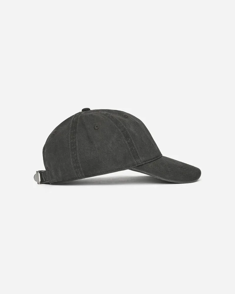 Arket Cap Aus Gewaschener Baumwolle - Schwarz Schwarz