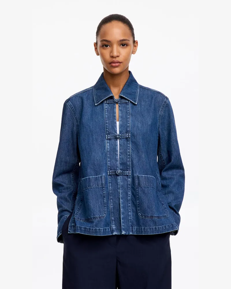 Arket Hemd Aus Denim-Twill -Blau Blau