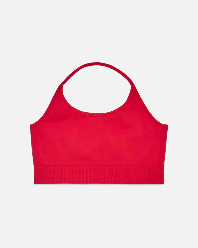 Arket Nahtloses Neckholder-Top -Rot Rot