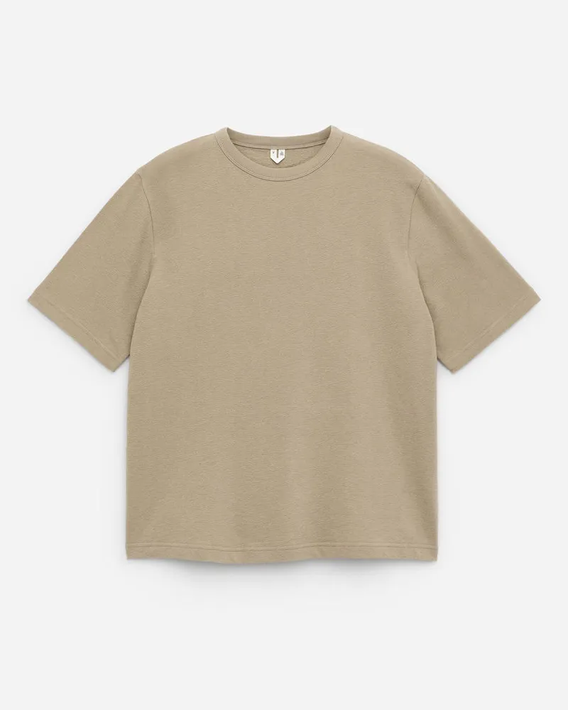 Arket Lockeres Bouclé-T-Shirt -Beige Beige