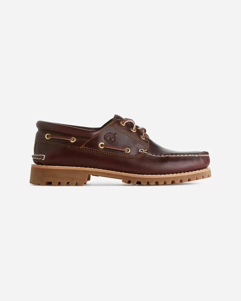 Arket 3-Eye Lug Handgenähter Bootsschuh Von Timberland - Braun Braun