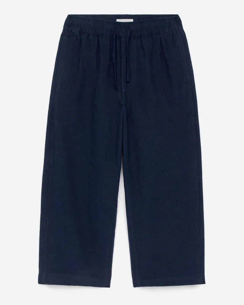 Arket Hose Mit Kordelzug - Blau Dunkelblau