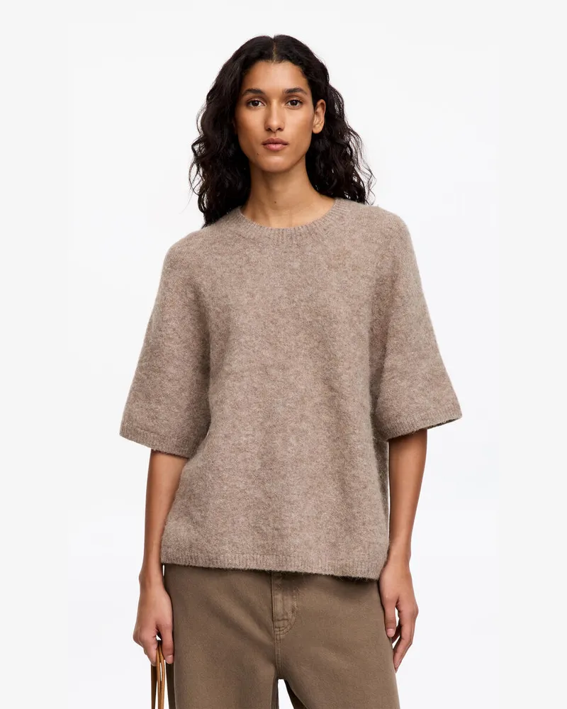 Arket Pullover Aus Alpakawolle Und Wolle -Beige Beige