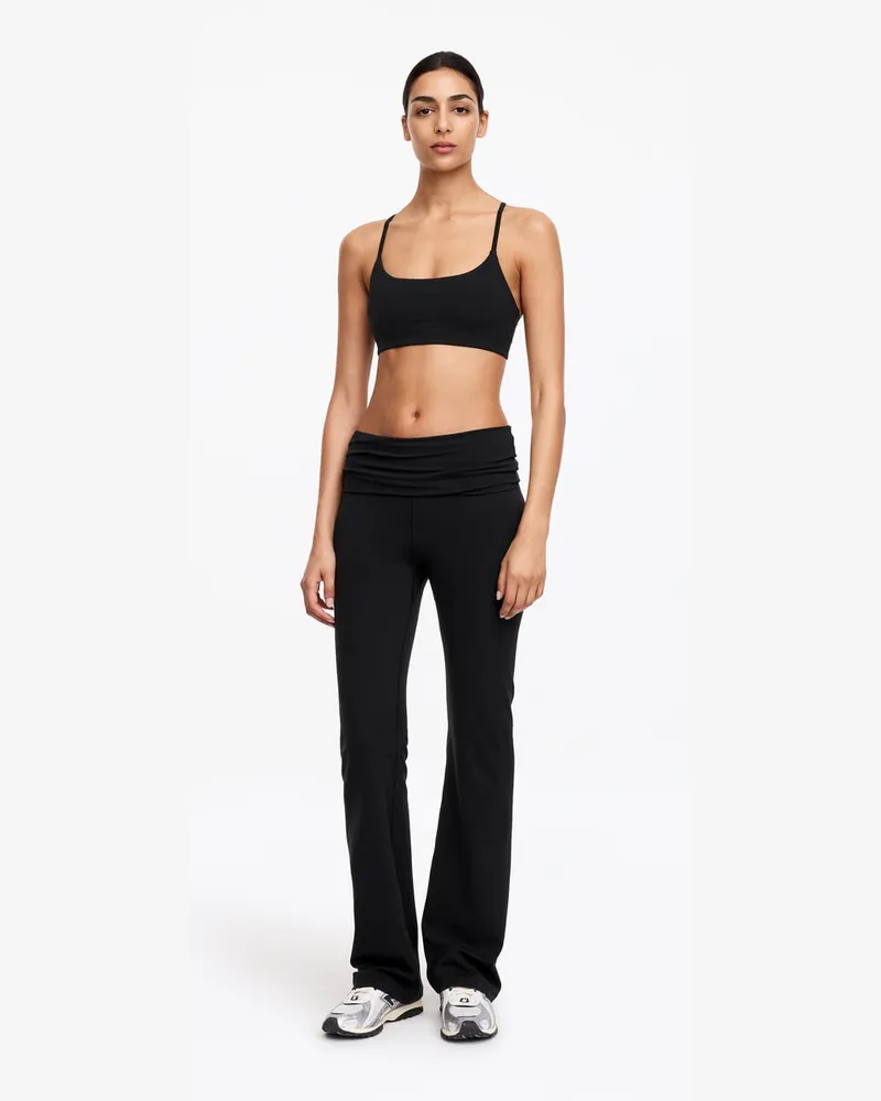 Arket Ausgestellte Leggings -Schwarz Schwarz