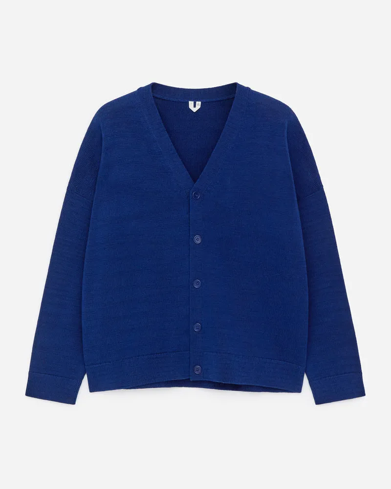 Arket Strickjacke Aus Baumwolle -Blau Blau