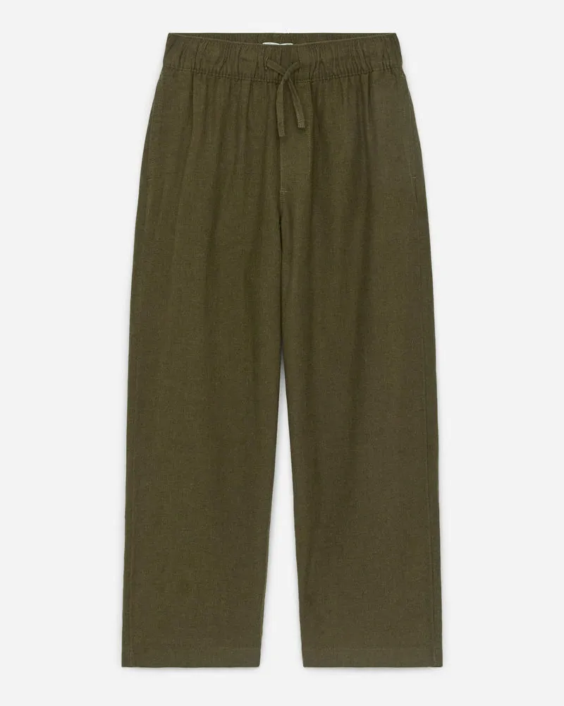 Arket Hose Mit Kordelzug - Grün Khaki