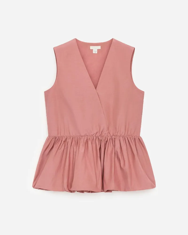 Arket Taftoberteil Mit Schößchen -Rosa Rosa