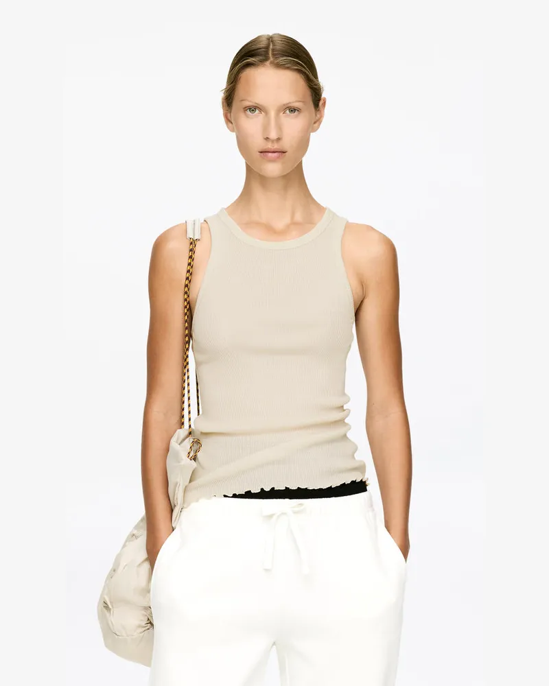 Arket Tanktop Aus Wolle Und Seide -Weiß Weiß