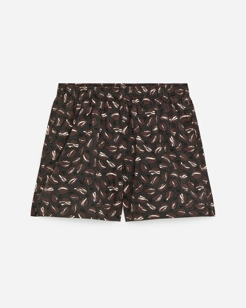 Arket Badeshorts Mit Allover-Print -Braun Braun