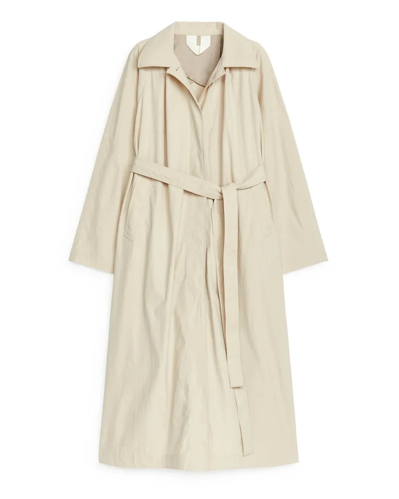 Arket Lockerer Trenchcoat - Beige Hellbeige