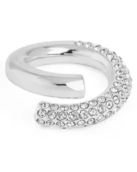 Arket Versilberter Ring mit Strass Silber