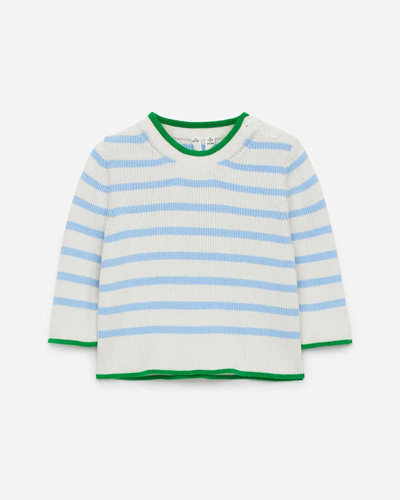 Arket Rippstrickpullover Für Neugeborene -Blau Blau