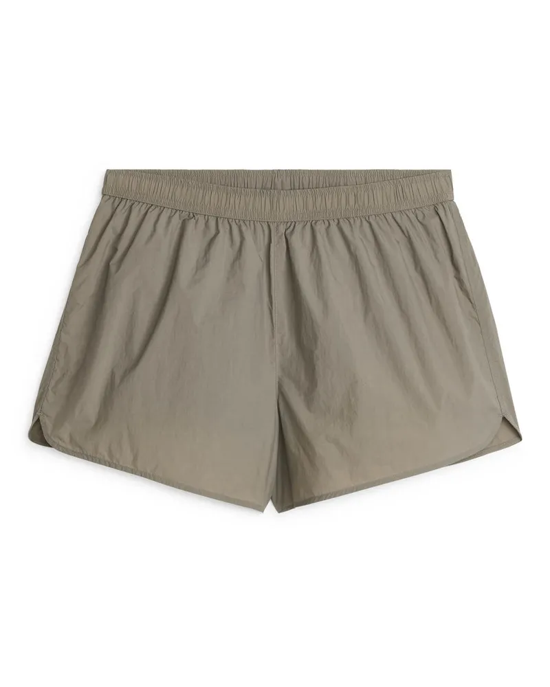 Arket Laufshorts - Beige Taupe