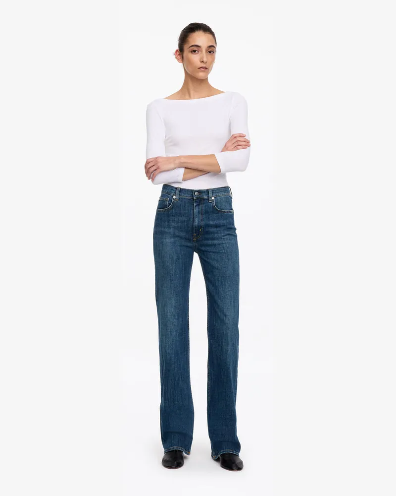 Arket LINDEN Bootcut Jeans -Blau Blau