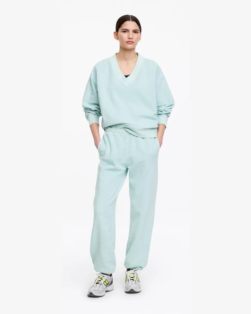 Arket Jogginghose Aus Frottee -Türkis Türkis