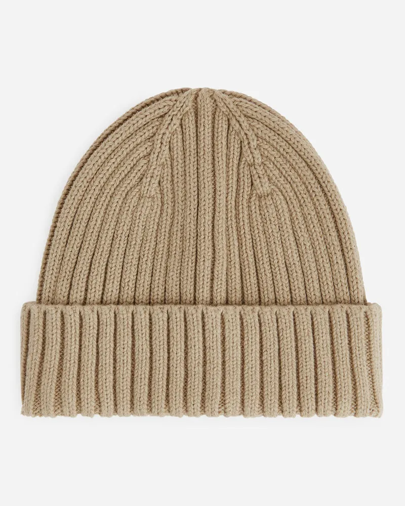 Arket Babybeanie Aus Rippenstrick -Beige Beige