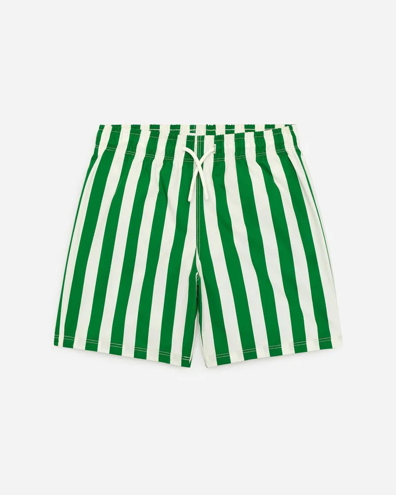 Arket Lange Badeshorts -Grün Grün