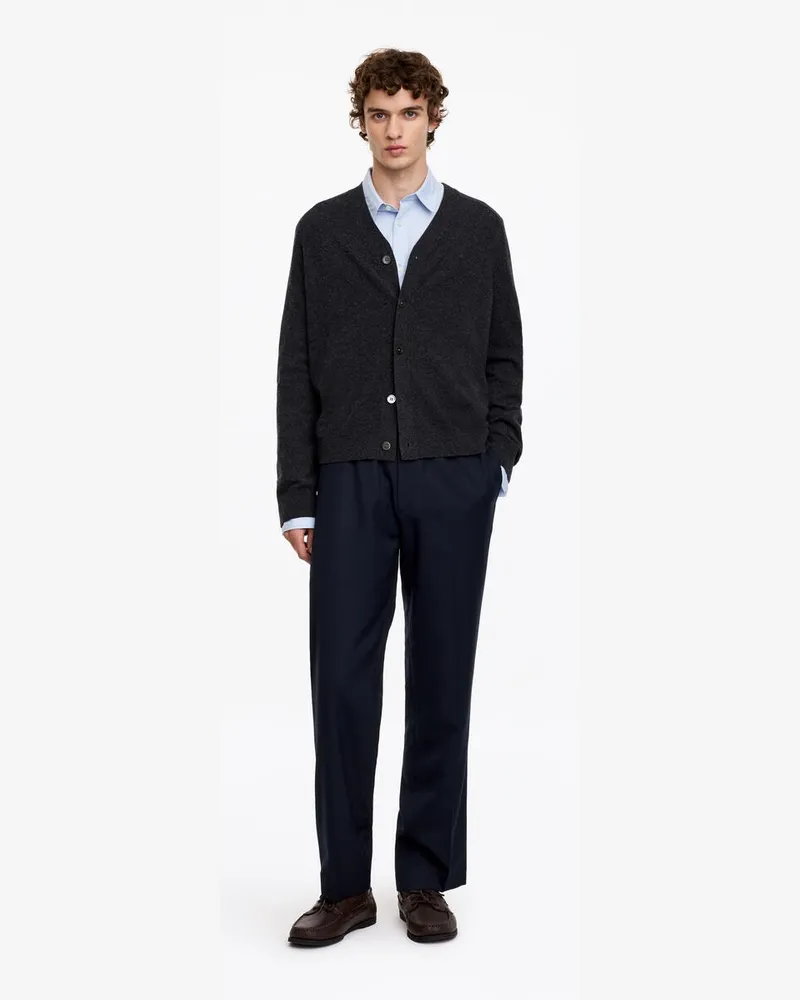 Arket Hose Aus Wollmischung Mit Kordelzug -Blau Blau