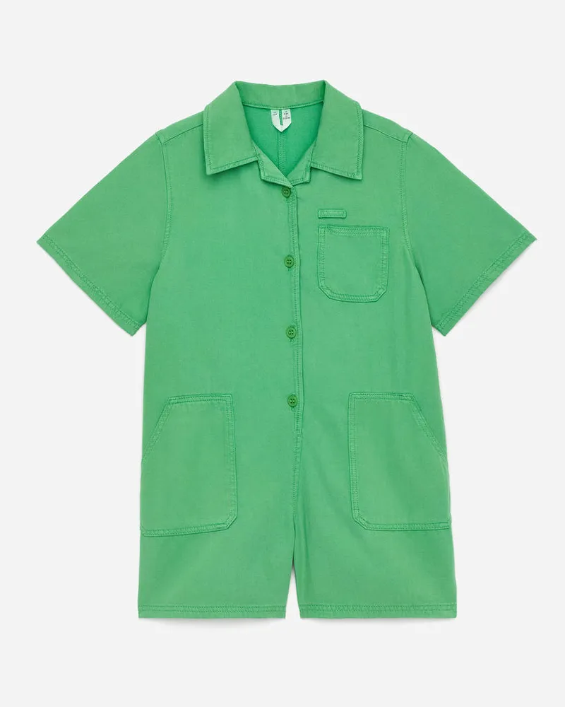 Arket Kurzärmliger Jumpsuit -Grün Grün
