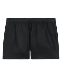 Arket Leinen-Shorts Schwarz