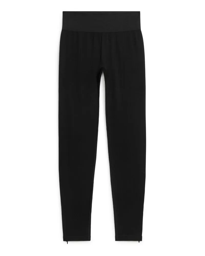 Arket Nahtlose Leggings - Schwarz Schwarz