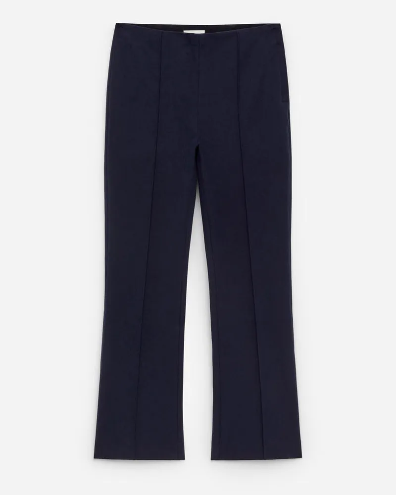 Arket Cropped-Hose Mit Falten - Blau Dunkelblau