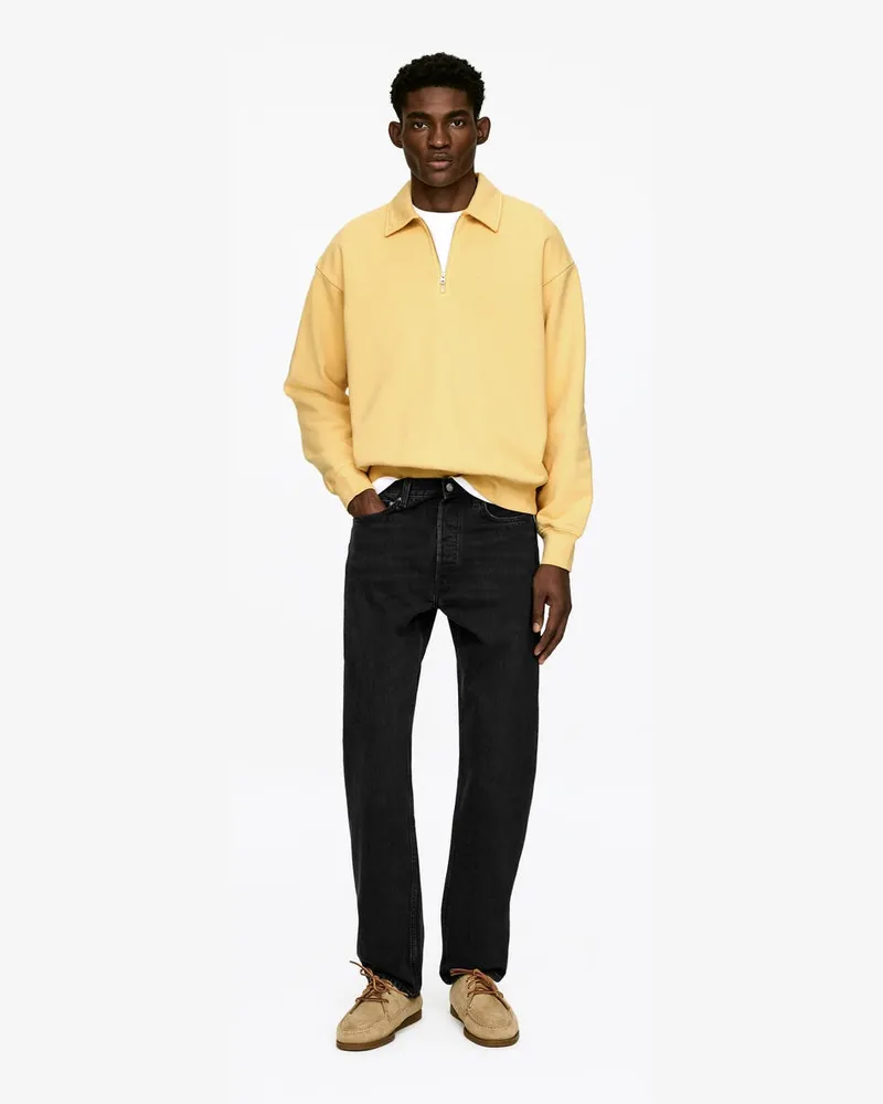 Arket CLIFF Regular Straight Jeans -Schwarz Schwarz