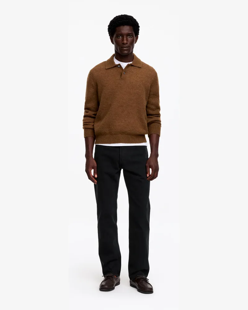 Arket CLIFF Regular Straight Jeans -Schwarz Schwarz